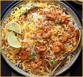 PRAWNS BIRYANI (Chef Nawaz Spl.)