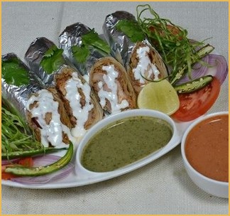 CHICKEN MALAI TIKKA ROLL